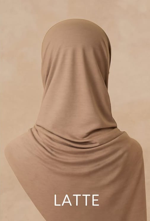 Premium Jersey Hijab - Latte