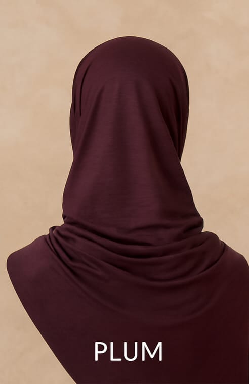 Premium Jersey Hijab - Plum