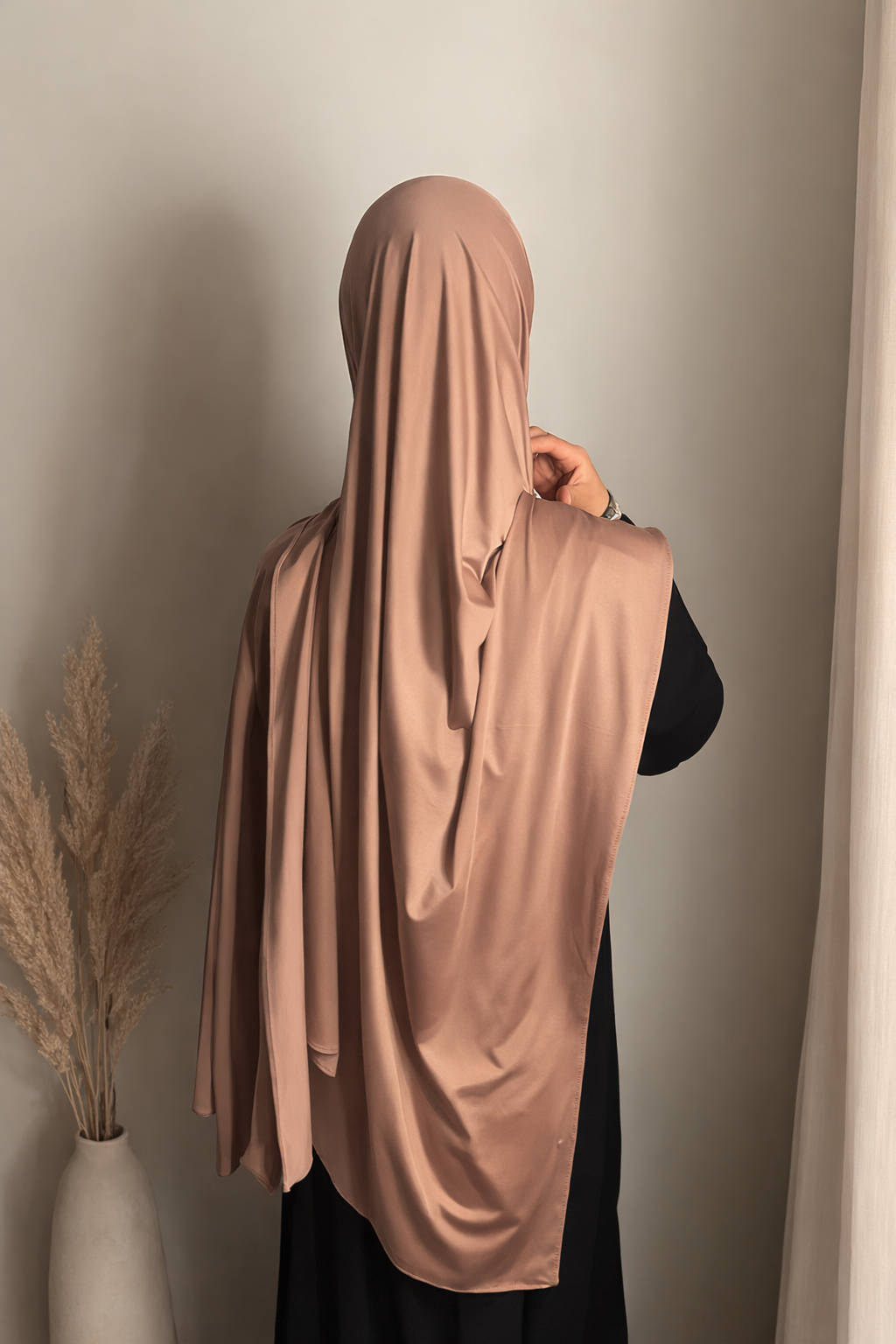 Premium Liquid Jersey Hijab - Rose