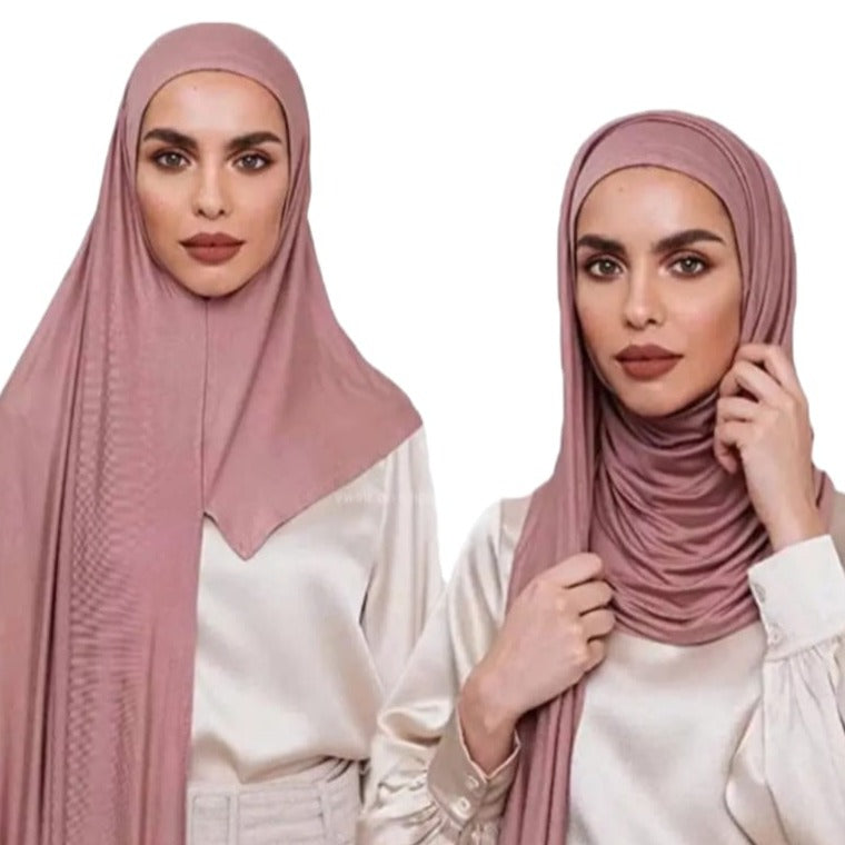 Instant jersey wrap hijab