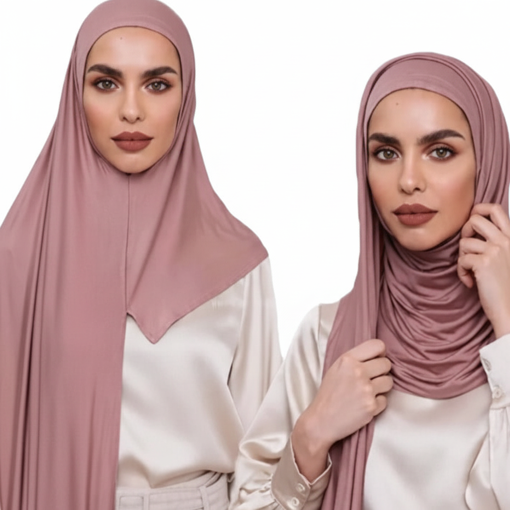 Instant Jersey Wrap Hijab (Black)