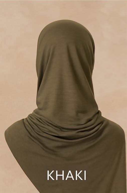 Premium Jersey Hijab - Khaki