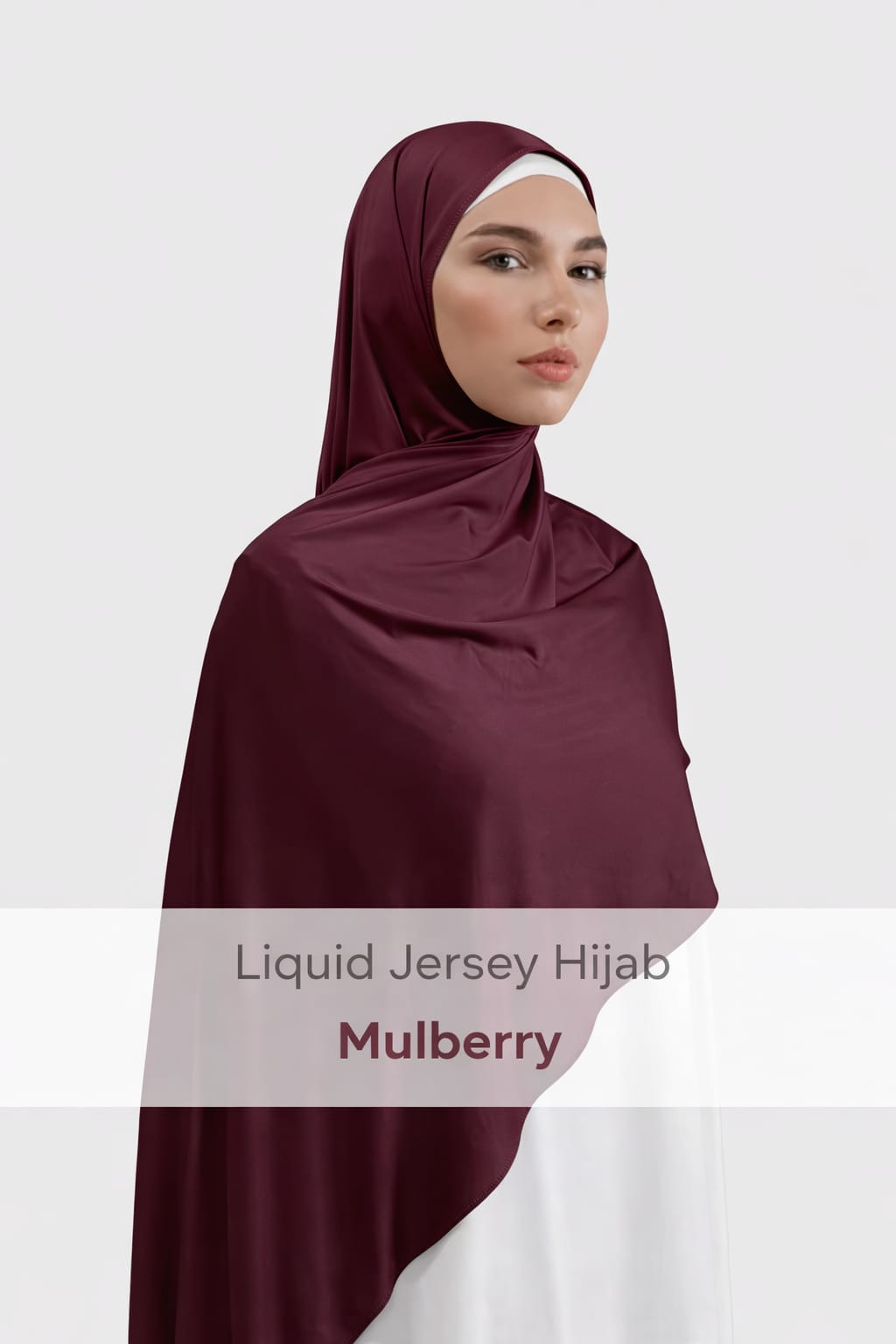 Premium Liquid Jersey Hijab - Mulberry