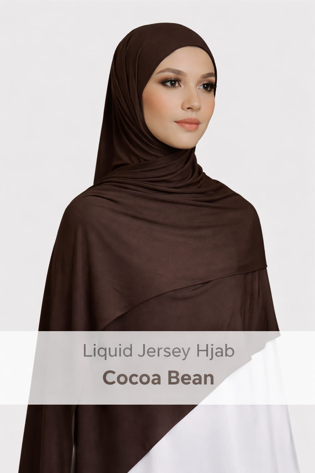 Premium Liquid Jersey Hijab - Cocoa Bean