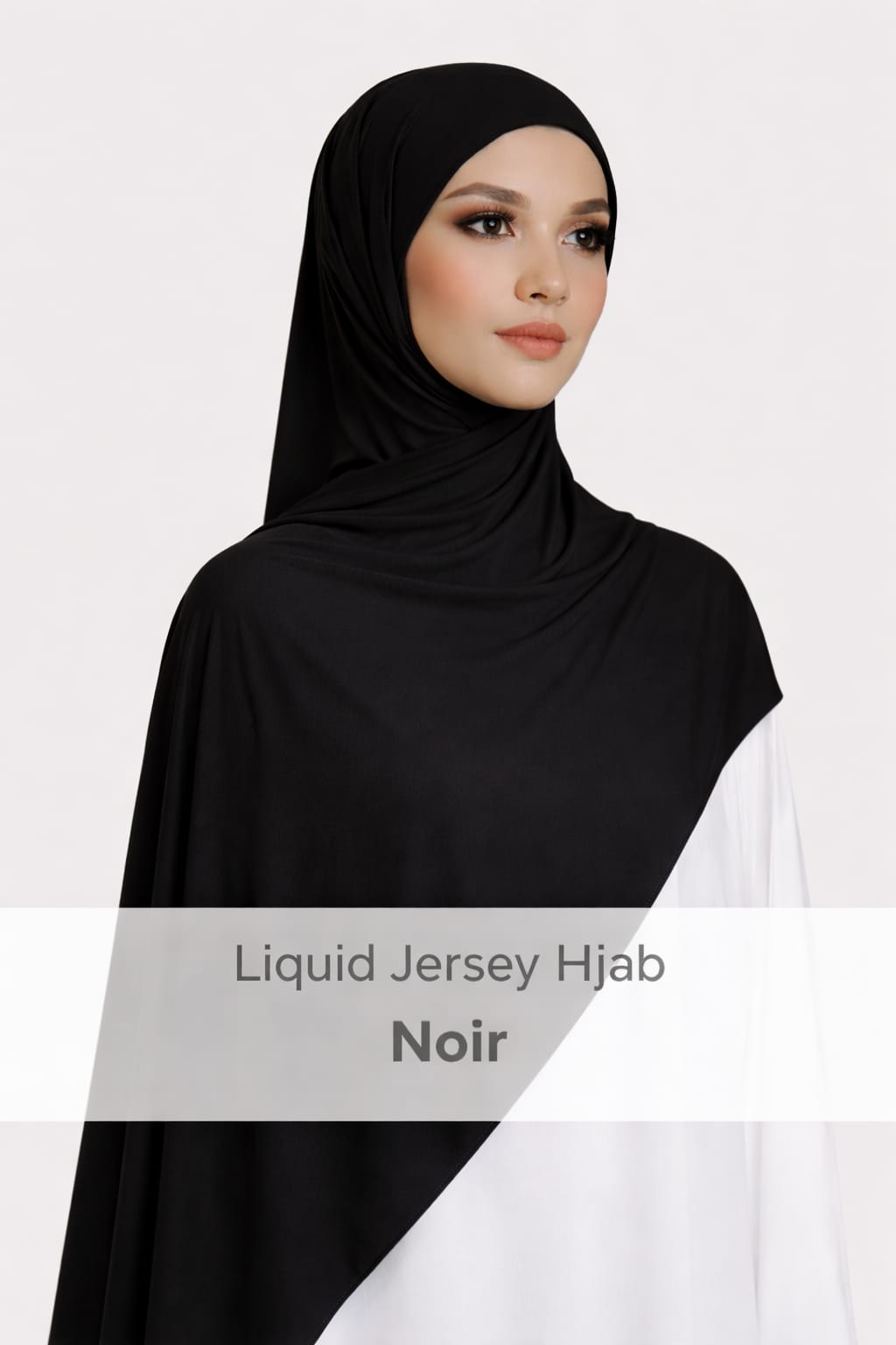 Premium Liquid Jersey Hijab - Noir