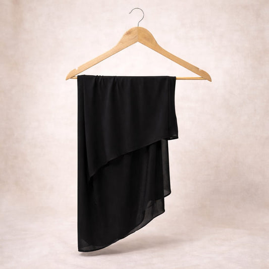 Bamboo Modal Hijab - Black